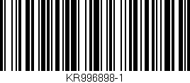 Código de barras (EAN, GTIN, SKU, ISBN): 'KR996898-1'
