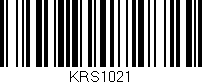 Código de barras (EAN, GTIN, SKU, ISBN): 'KRS1021'