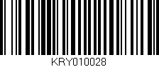 Código de barras (EAN, GTIN, SKU, ISBN): 'KRY010028'