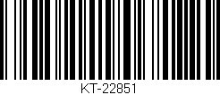 Código de barras (EAN, GTIN, SKU, ISBN): 'KT-22851'