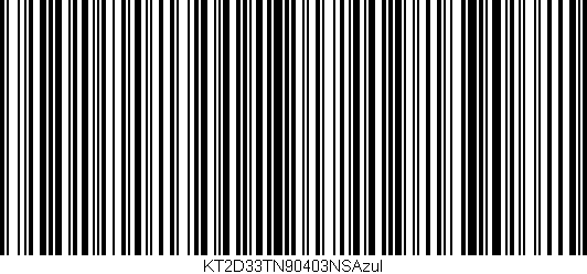 Código de barras (EAN, GTIN, SKU, ISBN): 'KT2D33TN90403NSAzul'
