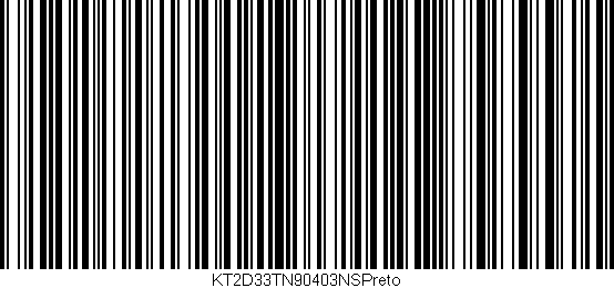 Código de barras (EAN, GTIN, SKU, ISBN): 'KT2D33TN90403NSPreto'