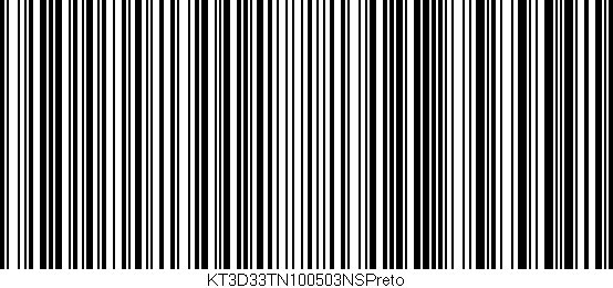 Código de barras (EAN, GTIN, SKU, ISBN): 'KT3D33TN100503NSPreto'