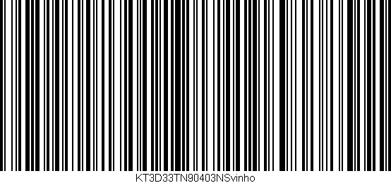 Código de barras (EAN, GTIN, SKU, ISBN): 'KT3D33TN90403NSvinho'