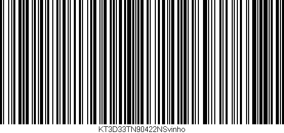 Código de barras (EAN, GTIN, SKU, ISBN): 'KT3D33TN90422NSvinho'
