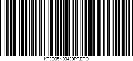 Código de barras (EAN, GTIN, SKU, ISBN): 'KT3D65N90403PRETO'