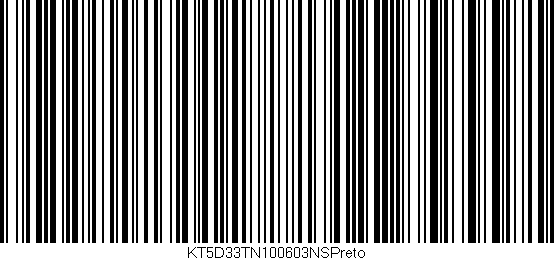 Código de barras (EAN, GTIN, SKU, ISBN): 'KT5D33TN100603NSPreto'