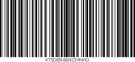 Código de barras (EAN, GTIN, SKU, ISBN): 'KT5D65N90423VINHO'