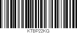 Código de barras (EAN, GTIN, SKU, ISBN): 'KTBP22KG'