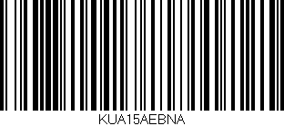 Código de barras (EAN, GTIN, SKU, ISBN): 'KUA15AEBNA'
