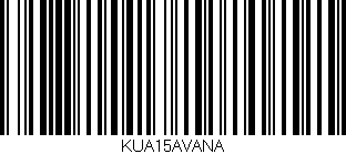 Código de barras (EAN, GTIN, SKU, ISBN): 'KUA15AVANA'