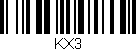 Código de barras (EAN, GTIN, SKU, ISBN): 'KX3'