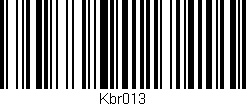 Código de barras (EAN, GTIN, SKU, ISBN): 'Kbr013'