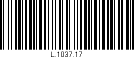Código de barras (EAN, GTIN, SKU, ISBN): 'L.1037.17'