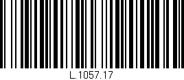 Código de barras (EAN, GTIN, SKU, ISBN): 'L.1057.17'
