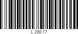 Código de barras (EAN, GTIN, SKU, ISBN): 'L.280.17'