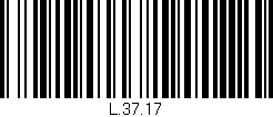 Código de barras (EAN, GTIN, SKU, ISBN): 'L.37.17'
