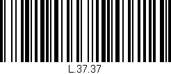 Código de barras (EAN, GTIN, SKU, ISBN): 'L.37.37'