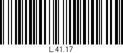 Código de barras (EAN, GTIN, SKU, ISBN): 'L.41.17'