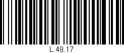 Código de barras (EAN, GTIN, SKU, ISBN): 'L.49.17'