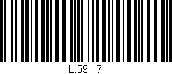 Código de barras (EAN, GTIN, SKU, ISBN): 'L.59.17'