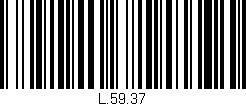 Código de barras (EAN, GTIN, SKU, ISBN): 'L.59.37'