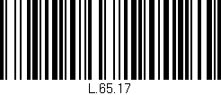 Código de barras (EAN, GTIN, SKU, ISBN): 'L.65.17'