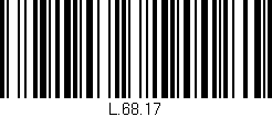 Código de barras (EAN, GTIN, SKU, ISBN): 'L.68.17'