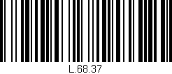 Código de barras (EAN, GTIN, SKU, ISBN): 'L.68.37'
