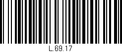 Código de barras (EAN, GTIN, SKU, ISBN): 'L.69.17'