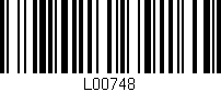 Código de barras (EAN, GTIN, SKU, ISBN): 'L00748'