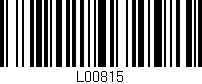 Código de barras (EAN, GTIN, SKU, ISBN): 'L00815'