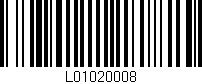 Código de barras (EAN, GTIN, SKU, ISBN): 'L01020008'