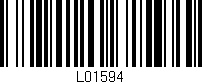 Código de barras (EAN, GTIN, SKU, ISBN): 'L01594'
