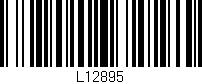 Código de barras (EAN, GTIN, SKU, ISBN): 'L12895'