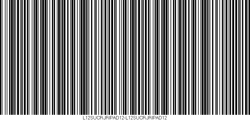 Código de barras (EAN, GTIN, SKU, ISBN): 'L12SUCRJRIPAD12-L12SUCRJRIPAD12'