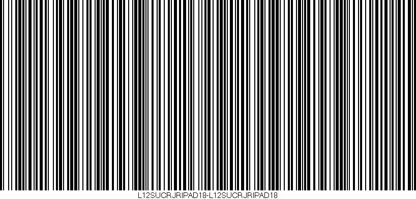 Código de barras (EAN, GTIN, SKU, ISBN): 'L12SUCRJRIPAD18-L12SUCRJRIPAD18'