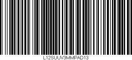 Código de barras (EAN, GTIN, SKU, ISBN): 'L12SUUV3MMPAD13'