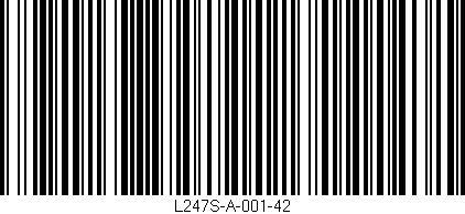 Código de barras (EAN, GTIN, SKU, ISBN): 'L247S-A-001-42'