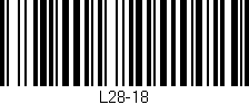 Código de barras (EAN, GTIN, SKU, ISBN): 'L28-18'