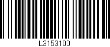 Código de barras (EAN, GTIN, SKU, ISBN): 'L3153100'
