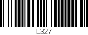 Código de barras (EAN, GTIN, SKU, ISBN): 'L327'