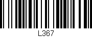 Código de barras (EAN, GTIN, SKU, ISBN): 'L367'