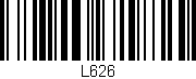 Código de barras (EAN, GTIN, SKU, ISBN): 'L626'
