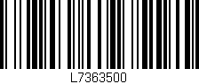 Código de barras (EAN, GTIN, SKU, ISBN): 'L7363500'