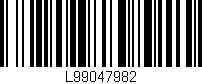 Código de barras (EAN, GTIN, SKU, ISBN): 'L99047982'