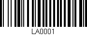 Código de barras (EAN, GTIN, SKU, ISBN): 'LA0001'