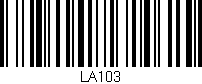 Código de barras (EAN, GTIN, SKU, ISBN): 'LA103'