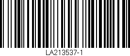 Código de barras (EAN, GTIN, SKU, ISBN): 'LA213537-1'