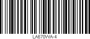 Código de barras (EAN, GTIN, SKU, ISBN): 'LA670WA-4'